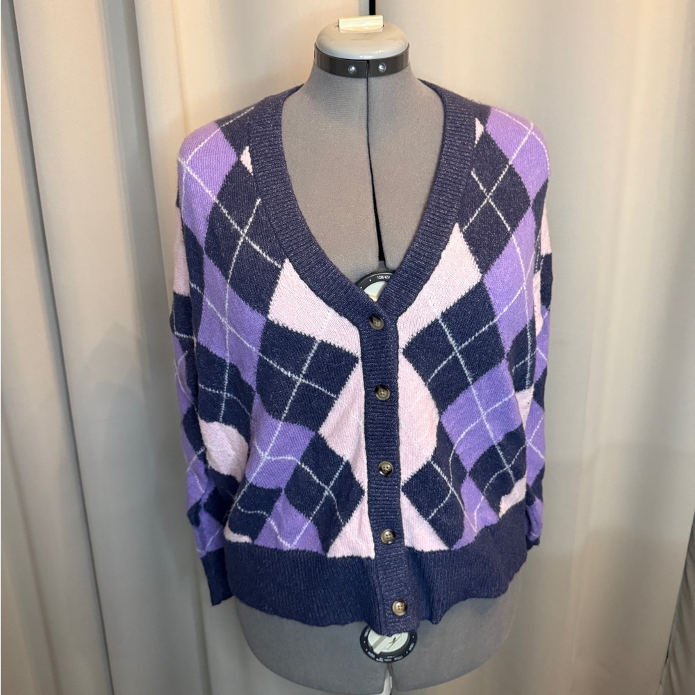Torrid Navy Knit Cardi